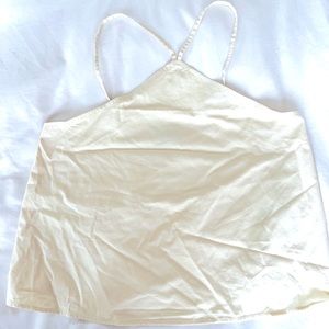 Cream halter top